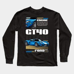 Iconic GT40 Muscle Car Long Sleeve T-Shirt